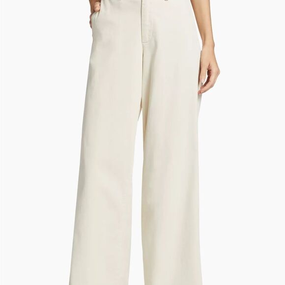 Rag & Bone Sofie Wide-Leg Chino size 10 turtledove NWT  $395 - Picture 2 of 7